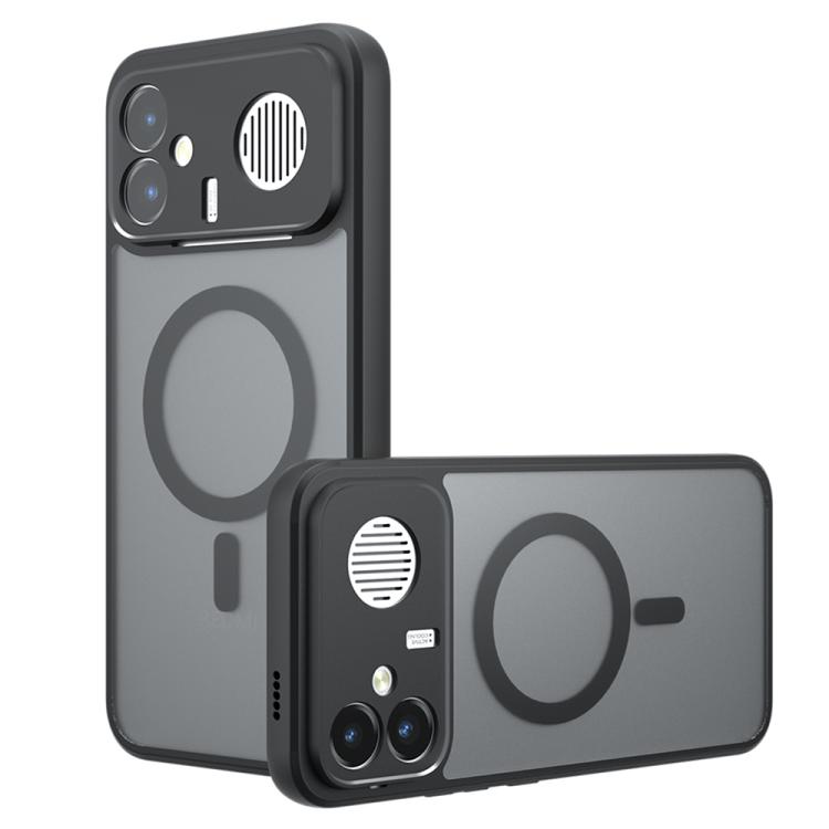 For Redmi K90 Max 5G Armor MagSafe PC Hybrid TPU Phone Case(Frosted Black)