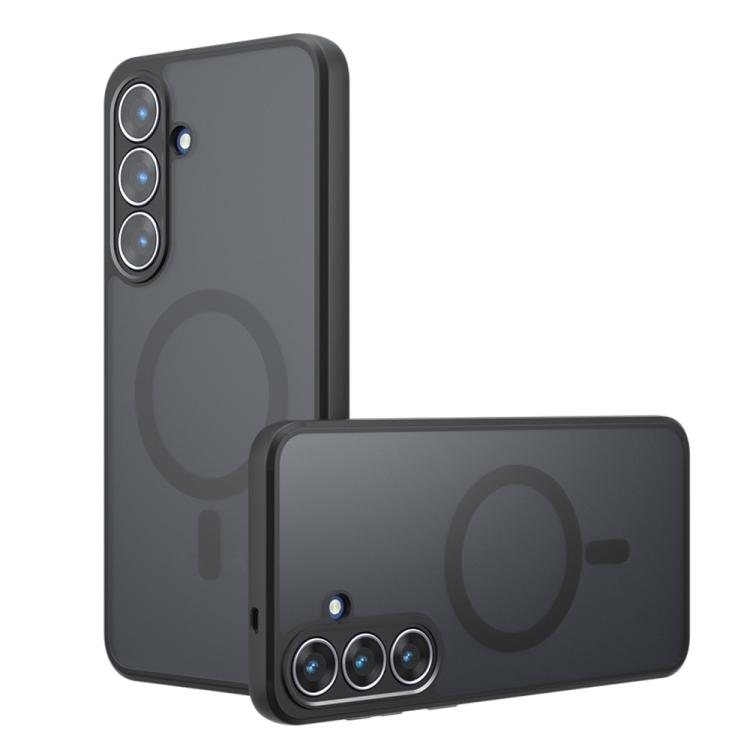 

For Samsung Galaxy S25 FE 5G Armor MagSafe Precise Hole PC Hybrid TPU Phone Case(Frosted Black)