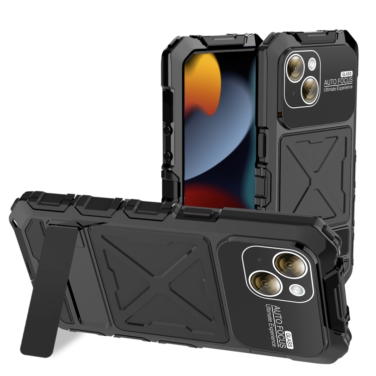 

For iPhone 15 R-JUST Life Waterproof Dustproof Shockproof Phone Case(Black)