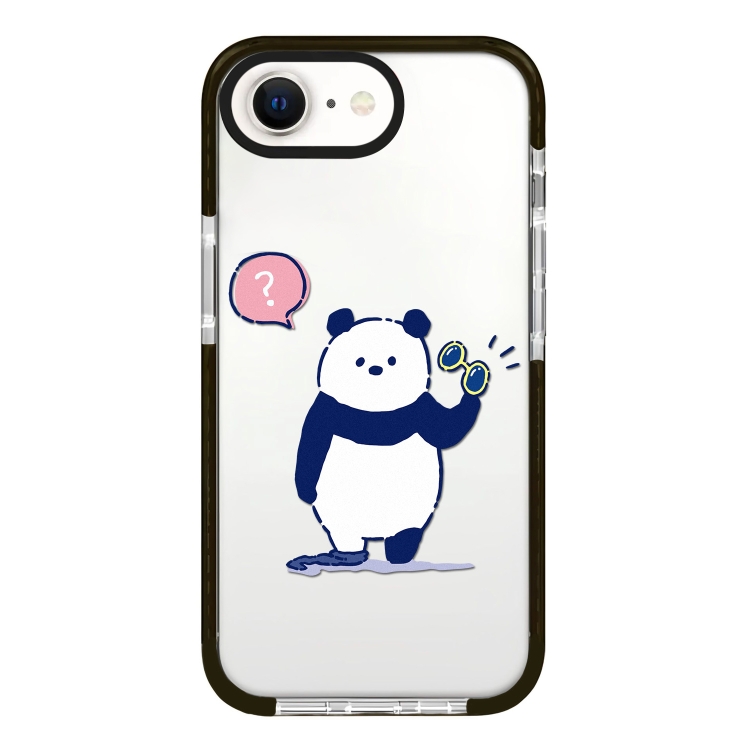

For iPhone 7 / 8 / SE 2020 2022 Simple Illustration Pattern Full Coverage Phone Case(Summer Panda A)