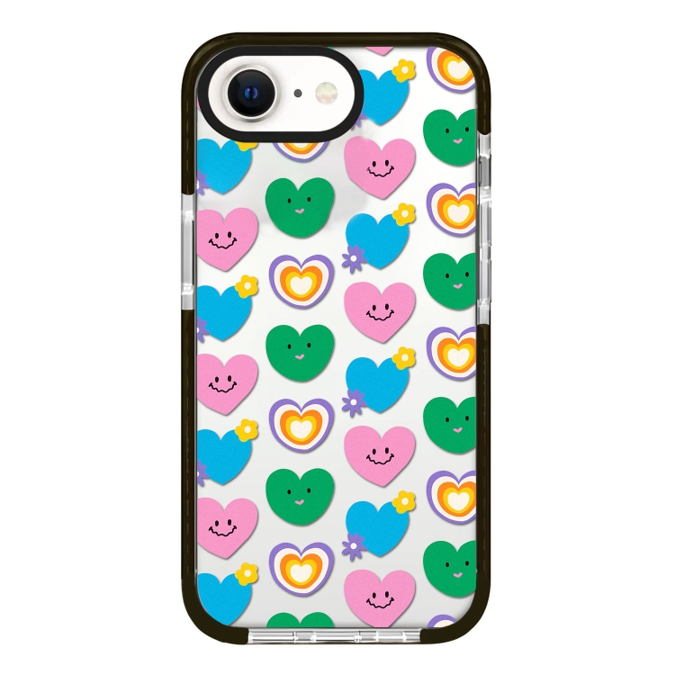 

For iPhone 7 / 8 / SE 2020 2022 Simple Illustration Pattern Full Coverage Phone Case(Smile Flower B)