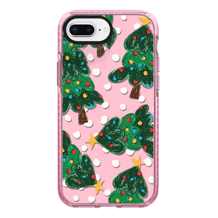 

For iPhone 7 Plus / 8 Plus Simple Illustration Pattern Full Coverage Phone Case(Christmas Tree A)