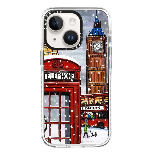 

For iPhone 13 Simple Illustration Pattern Full Coverage Phone Case(Earlysnow B)
