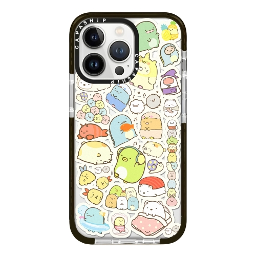 

For iPhone 13 Pro Simple Illustration Pattern Full Coverage Phone Case(Corner Creature C)