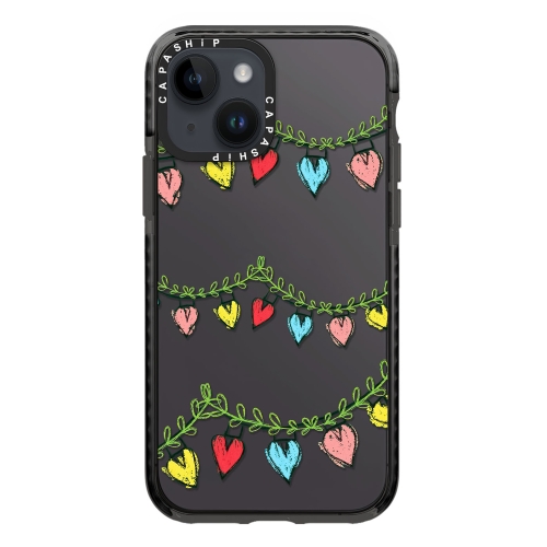 

For iPhone 15 Simple Illustration Pattern Full Coverage Phone Case(Christmas Tree B)