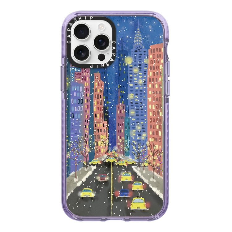 

For iPhone 15 Pro Simple Illustration Pattern Full Coverage Phone Case(Earlysnow C)