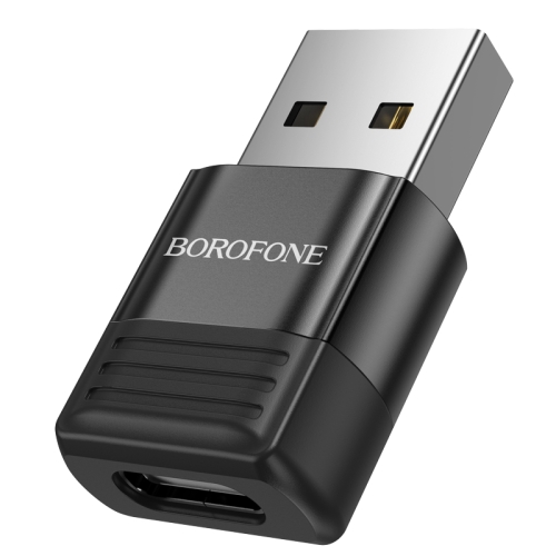 

Borofone BV18 USB Male to Type-C Female USB2.0 Data OTG Adapter(Black)