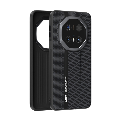 

For Huawei Mate 70 RS Ultimate ABEEL 6D Micro Relief Phone Case(Black)