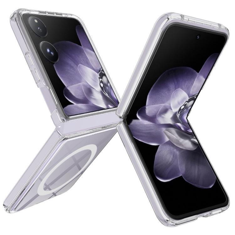 

For Xiaomi Mix Flip Clear Acrylic PC MagSafe Phone Case(Transparent)