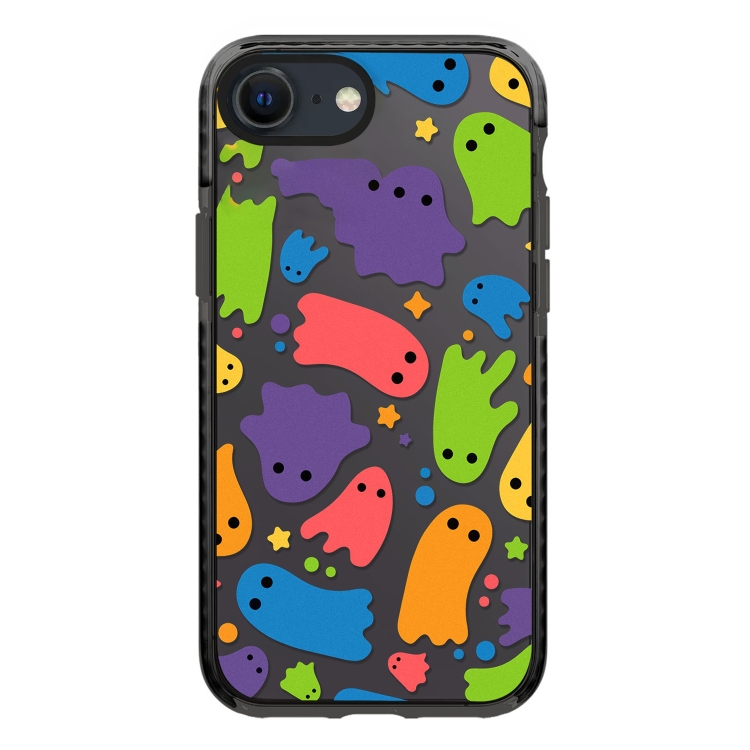 

For iPhone 7 / 8 / SE 2020 2022 Simple Illustration Pattern Full Coverage Phone Case(Ghost A)