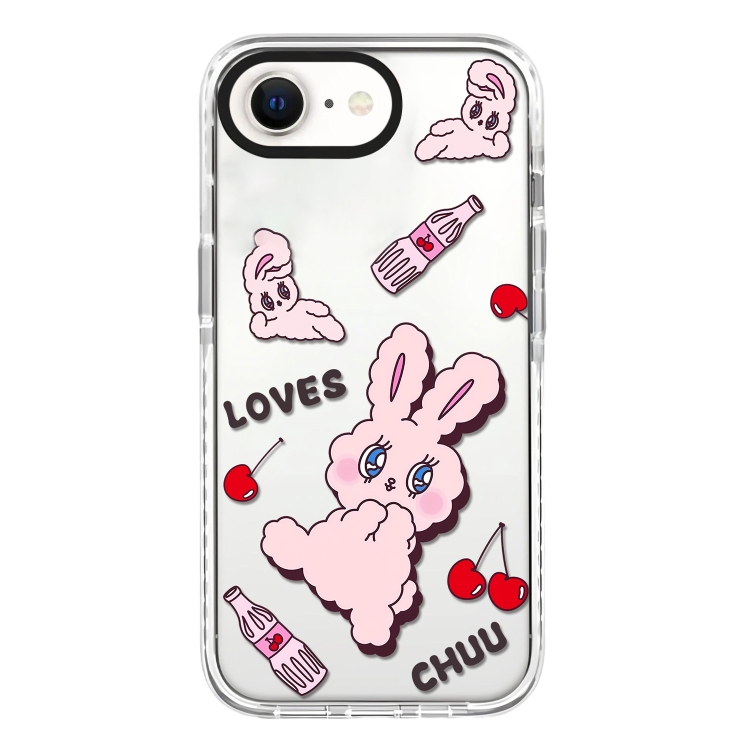 

For iPhone 7 / 8 / SE 2020 2022 Simple Illustration Pattern Full Coverage Phone Case(Rabbit A)