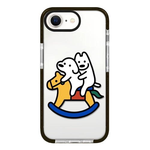 

For iPhone 7 / 8 / SE 2020 2022 Simple Illustration Pattern Full Coverage Phone Case(Puppy C)