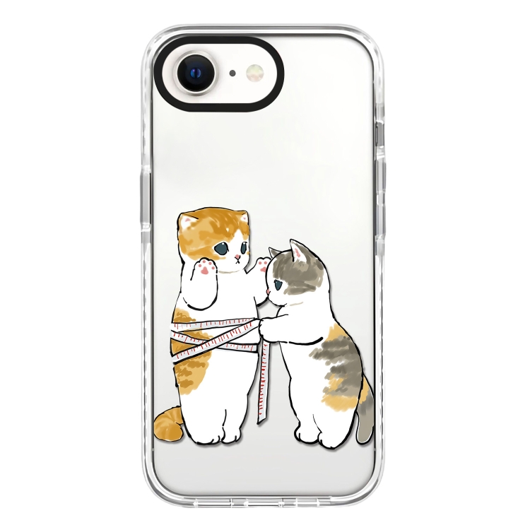 

For iPhone 7 / 8 / SE 2020 2022 Simple Illustration Pattern Full Coverage Phone Case(Weight Loss Cat B)