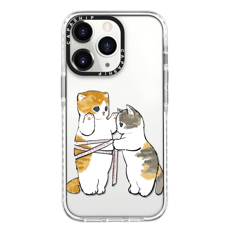 

For iPhone 11 Pro Max Simple Illustration Pattern Full Coverage Phone Case(Weight Loss Cat B)