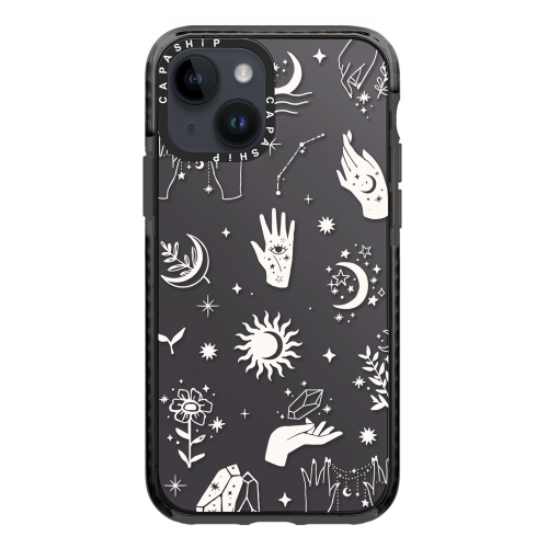 For iPhone 13 mini Simple Illustration Pattern Full Coverage Phone Case(Cosmic Eye B)