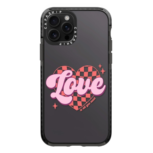 

For iPhone 13 Pro Max Simple Illustration Pattern Full Coverage Phone Case(Love Words B)
