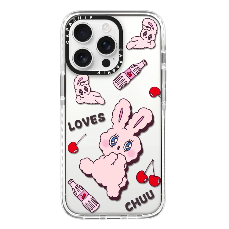 

For iPhone 13 Pro Max Simple Illustration Pattern Full Coverage Phone Case(Rabbit A)