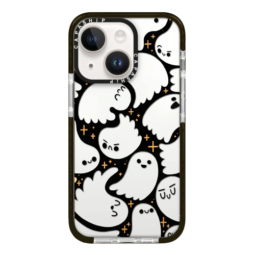 

For iPhone 14 Plus Simple Illustration Pattern Full Coverage Phone Case(Ghost B)