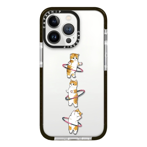 

For iPhone 14 Pro Simple Illustration Pattern Full Coverage Phone Case(Weight Loss Cat A)