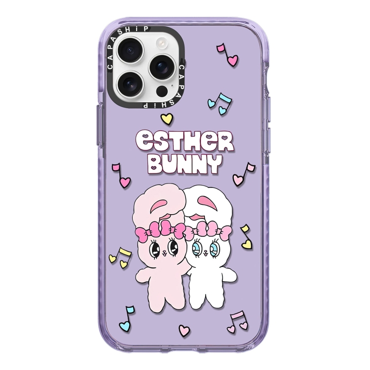 

For iPhone 15 Pro Max Simple Illustration Pattern Full Coverage Phone Case(Rabbit B)