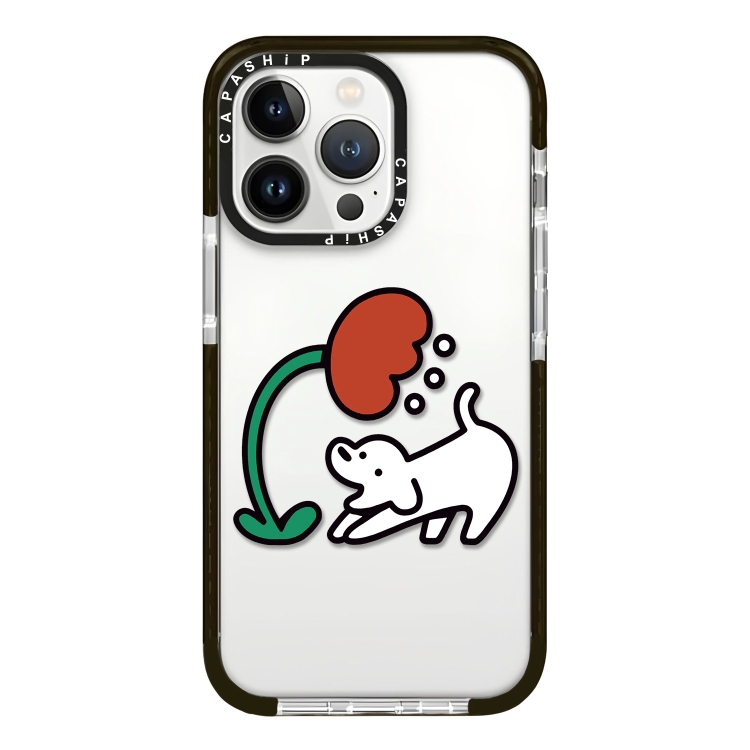 

For iPhone 15 Pro Max Simple Illustration Pattern Full Coverage Phone Case(Puppy A)