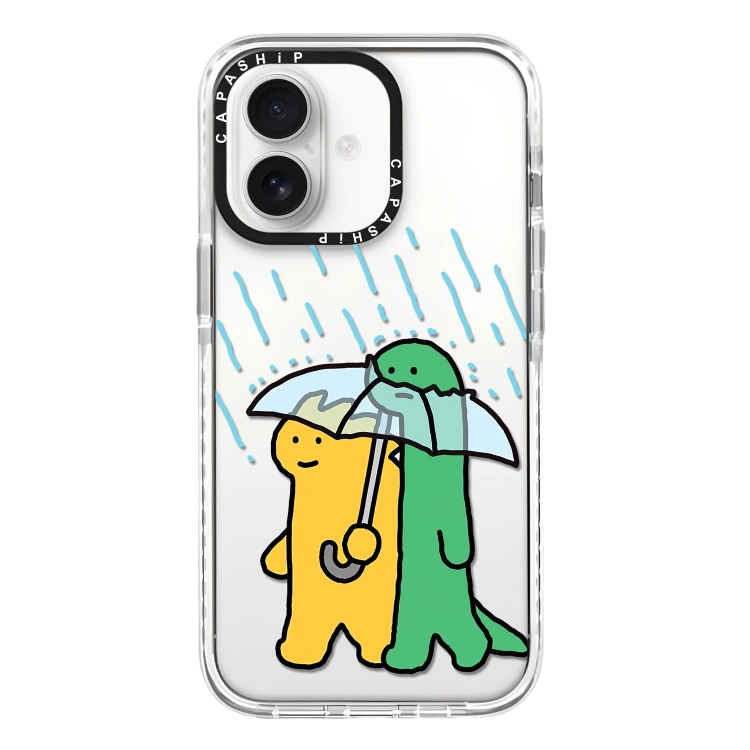 For iPhone 16 Simple Illustration Pattern Full Coverage Phone Case(Green Dinosaur B) For iPhone 16 Simple Illustration Pattern Full Coverage Phone Case(Green Dinosaur B)