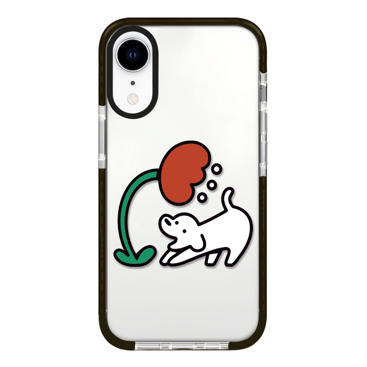 

For iPhone XR Simple Illustration Pattern Full Coverage Phone Case(Puppy A)