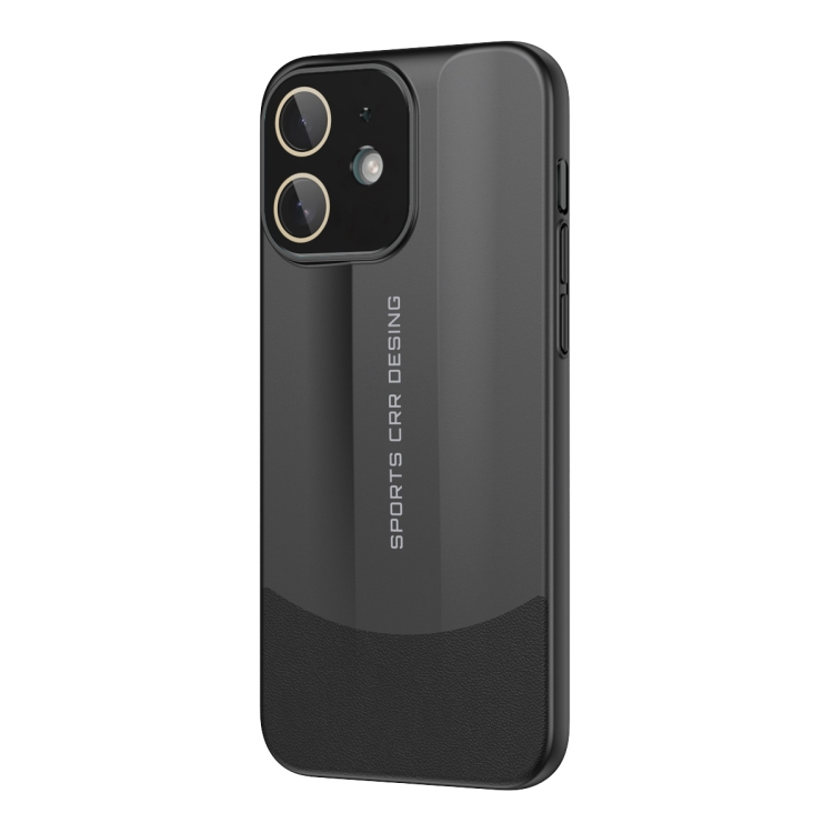 

For iPhone 11 Vegetarian Leather Series Skin Feel Full Coverage Phone Case(Black)