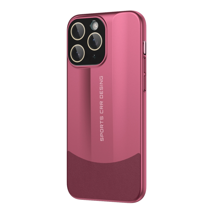 

For iPhone 11 Pro Max Vegetarian Leather Series Skin Feel Full Coverage Phone Case(Red)