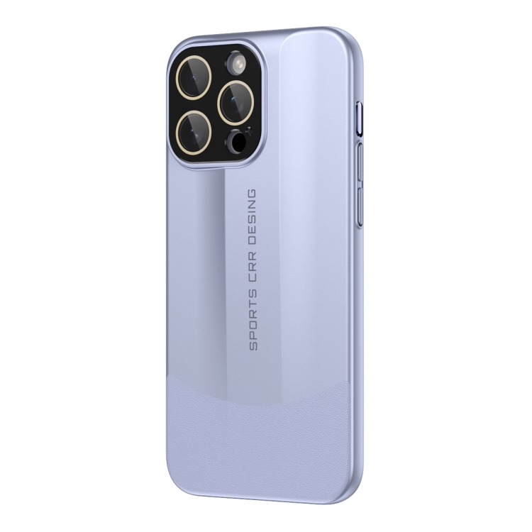 

For iPhone 13 Pro Max Vegetarian Leather Series Skin Feel Full Coverage Phone Case(Purple)