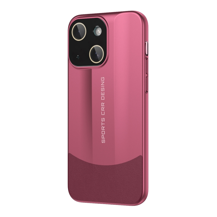 

For iPhone 14 Plus Vegetarian Leather Series Skin Feel Full Coverage Phone Case(Red)