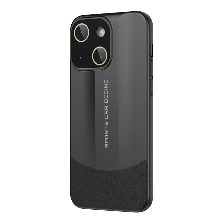 

For iPhone 14 Plus Vegetarian Leather Series Skin Feel Full Coverage Phone Case(Black)