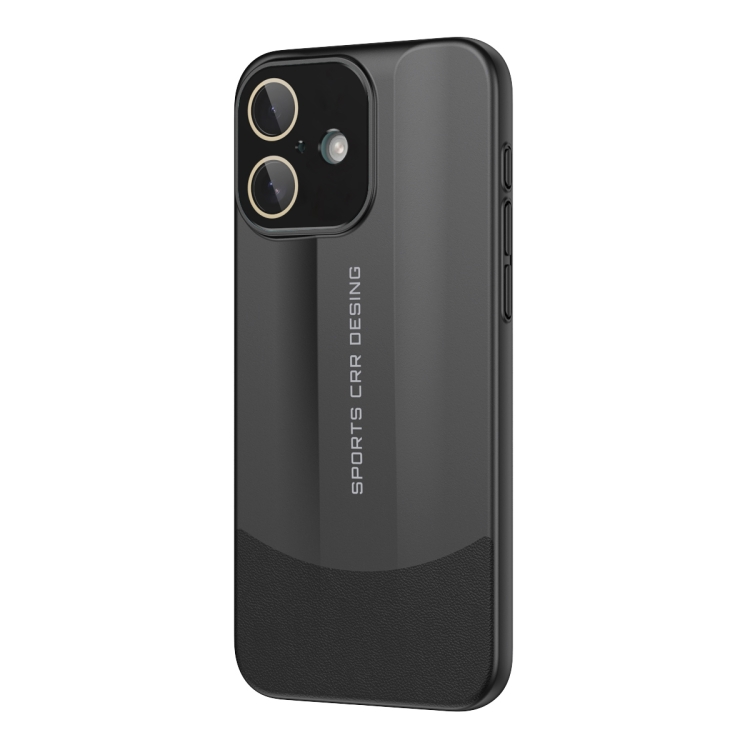 For iPhone 16 Plus Vegetarian Leather Series Skin Feel Full Coverage Phone Case(Black) — купить у Sunsky-online WW