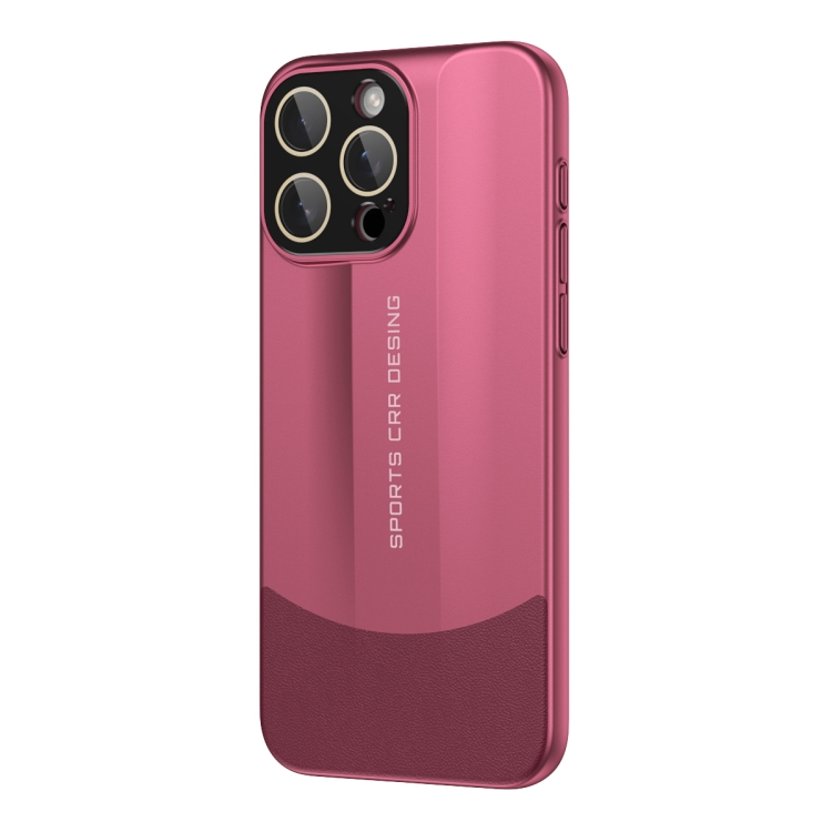 For iPhone 16 Pro Max Vegetarian Leather Series Skin Feel Full Coverage Phone Case(Red) — купить у Sunsky-online WW