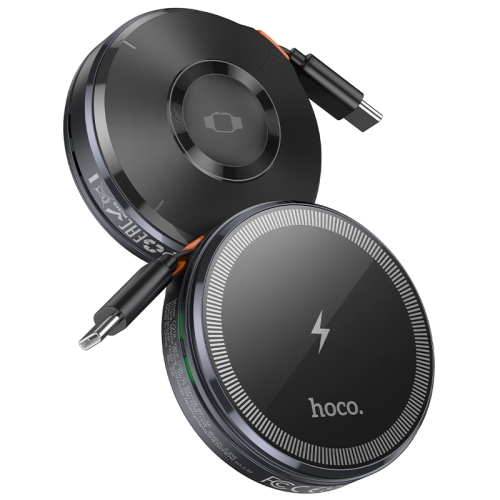 

hoco CQ18 Flash 2 in 1 Magnetic Wireless Fast Charger With Retractable Cable(Tarnish)