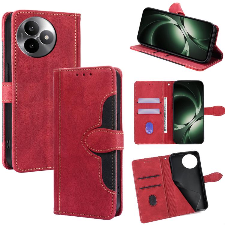 

For Redmi K80 Ultra Skin Feel Magnetic Buckle Leather Phone Case(Red)
