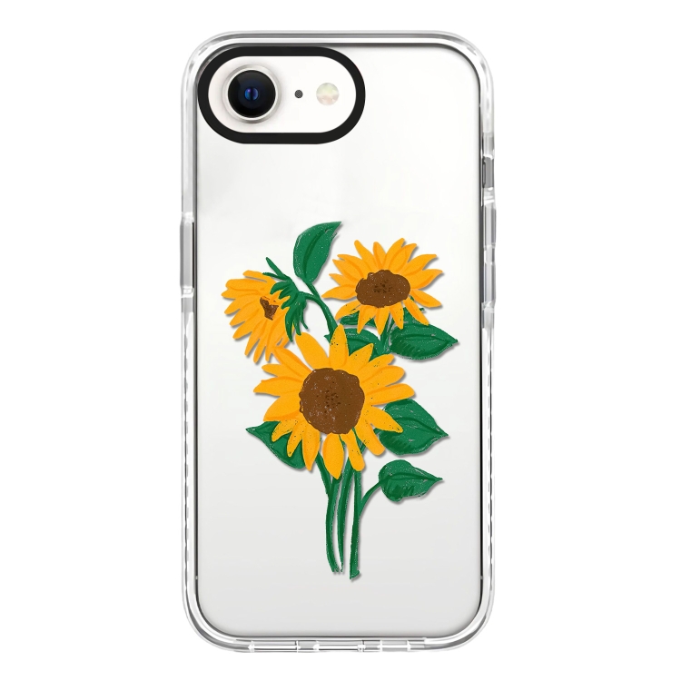 

For iPhone 7 / 8 / SE 2020 2022 Simple Illustration Pattern Full Coverage Phone Case(Sunflowers A)