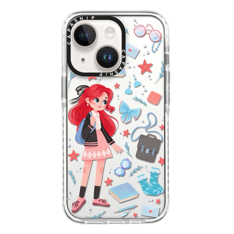 

For iPhone 14 Simple Illustration Pattern Full Coverage Phone Case(Girls Wardrobe A)