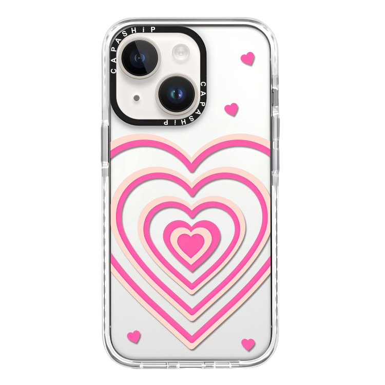 

For iPhone 15 Simple Illustration Pattern Full Coverage Phone Case(3D Love)