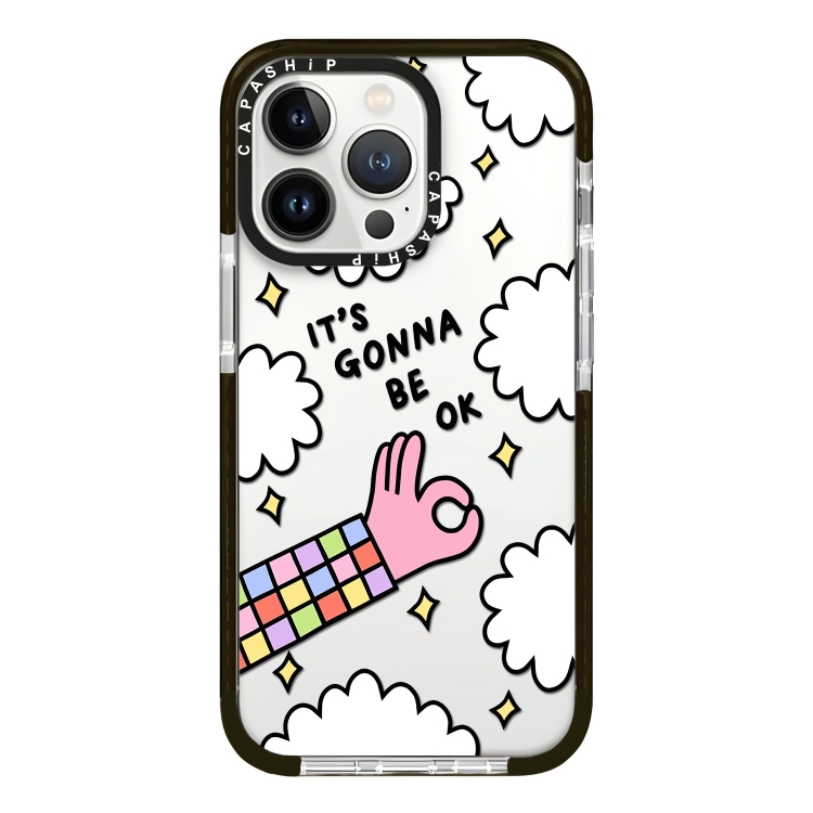 

For iPhone 15 Pro Simple Illustration Pattern Full Coverage Phone Case(Happy Party B)
