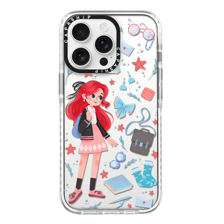 

For iPhone 15 Pro Max Simple Illustration Pattern Full Coverage Phone Case(Girls Wardrobe A)