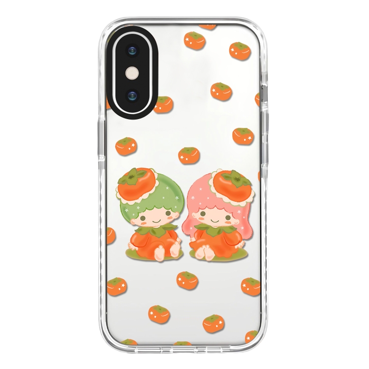 

For iPhone XS Max Simple Illustration Pattern Full Coverage Phone Case(Twin Stars A)