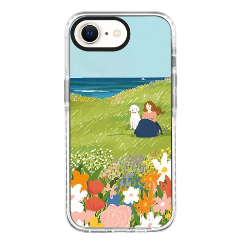 

For iPhone 7 / 8 / SE 2020 2022 Simple Illustration Pattern Full Coverage Phone Case(Spring Scene D)