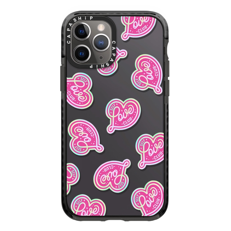 

For iPhone 11 Pro Simple Illustration Pattern Full Coverage Phone Case(Love Club B)