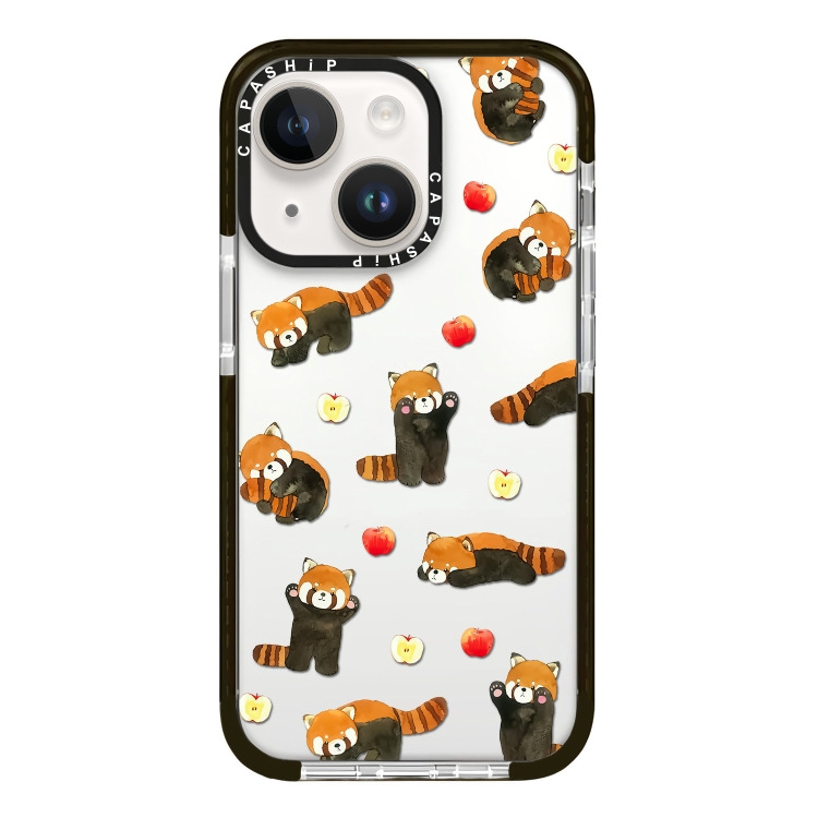 

For iPhone 13 mini Simple Illustration Pattern Full Coverage Phone Case(Cute Dog Bear B)