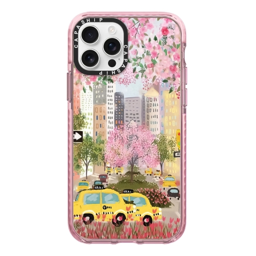 

For iPhone 14 Pro Max Simple Illustration Pattern Full Coverage Phone Case(Spring Scene C)