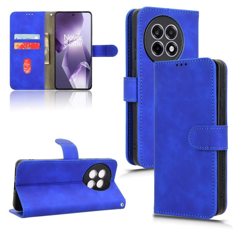 

For OnePlus Ace 5 / Ace 5 Pro Skin Feel Magnetic Flip Leather Phone Case(Blue)