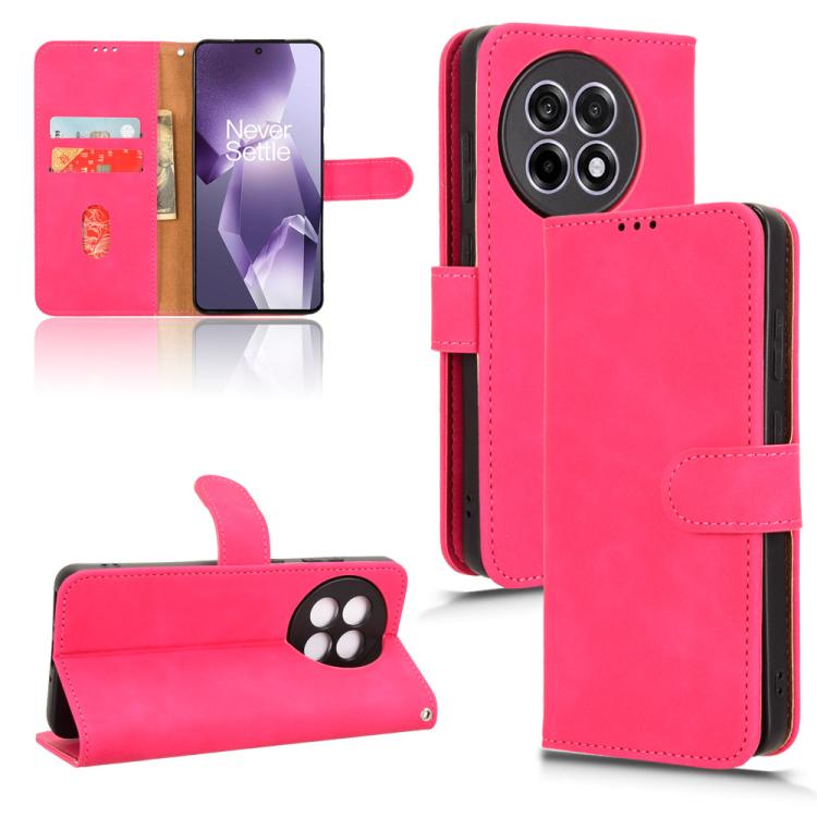 

For OnePlus Ace 5 / Ace 5 Pro Skin Feel Magnetic Flip Leather Phone Case(Rose Red)