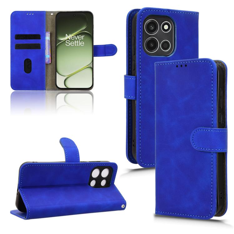 For OnePlus Turbo 6 / Nord 6 Skin Feel Magnetic Flip Leather Phone Case(Blue)