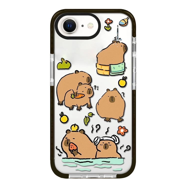 

For iPhone 7 / 8 / SE 2020 2022 Simple Illustration Pattern Full Coverage Phone Case(Capybara B)